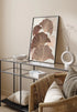Czekoladowy Miłorząb Lewy Rose Gold Plakat 50x70cm